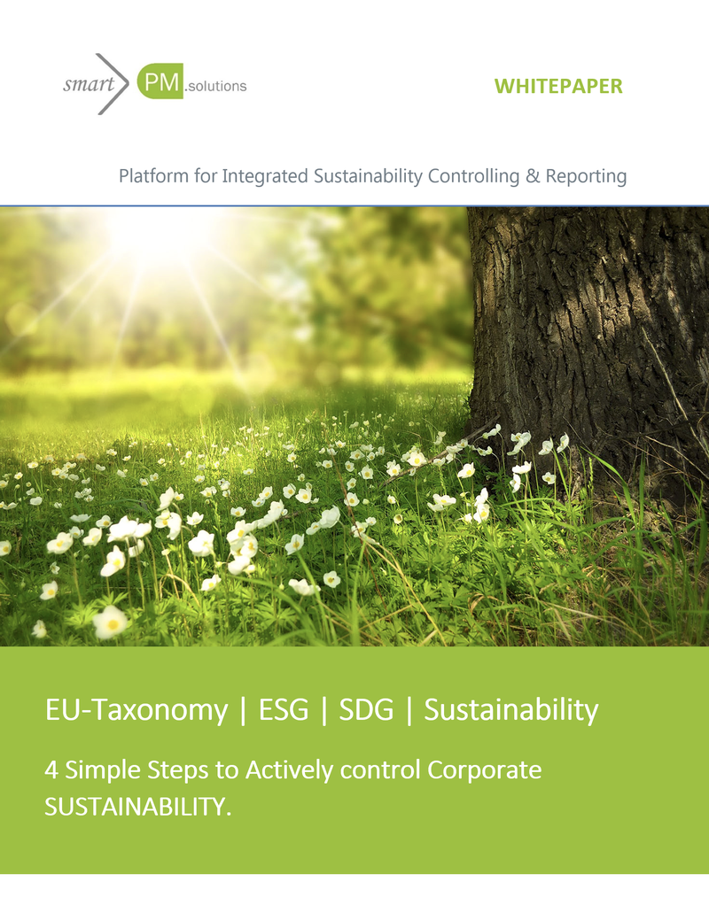 Sustainability  Controlling smartPM.solutions Software for ESG performance management and reporting