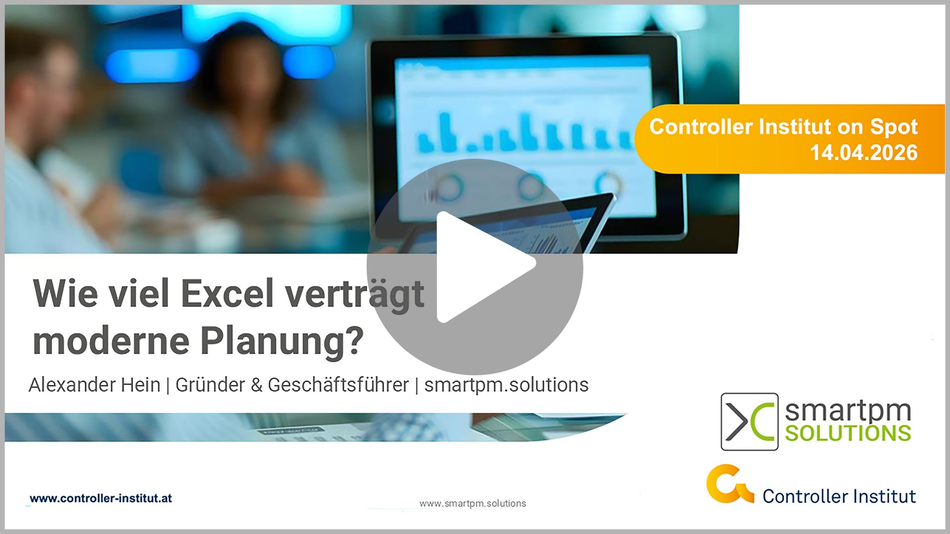 Wie viel Excel vertraegt moderne Planung Webinar smartpm ÖCI - Play