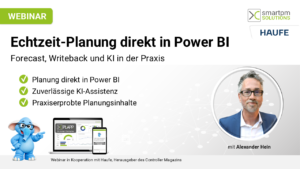 Titelbild Webinar Echtzeitplanung direkt im Power BI