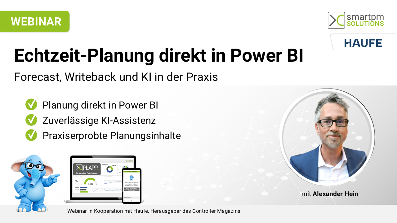 Titelbild Webinar Echtzeitplanung direkt im Power BI