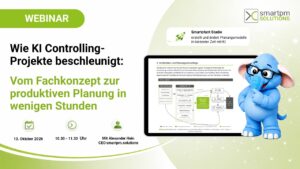 Coverbild des Webinars Wie KI Controlling-Projekte beschleunigt