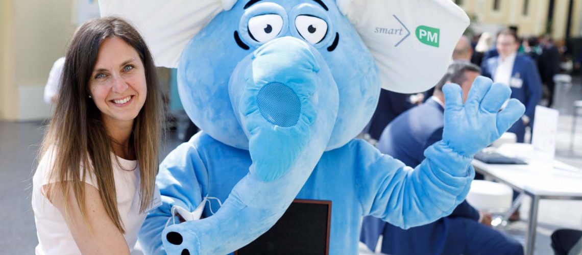 Maskottchen Smartofant am ÖCI Controllertag - smartPM
