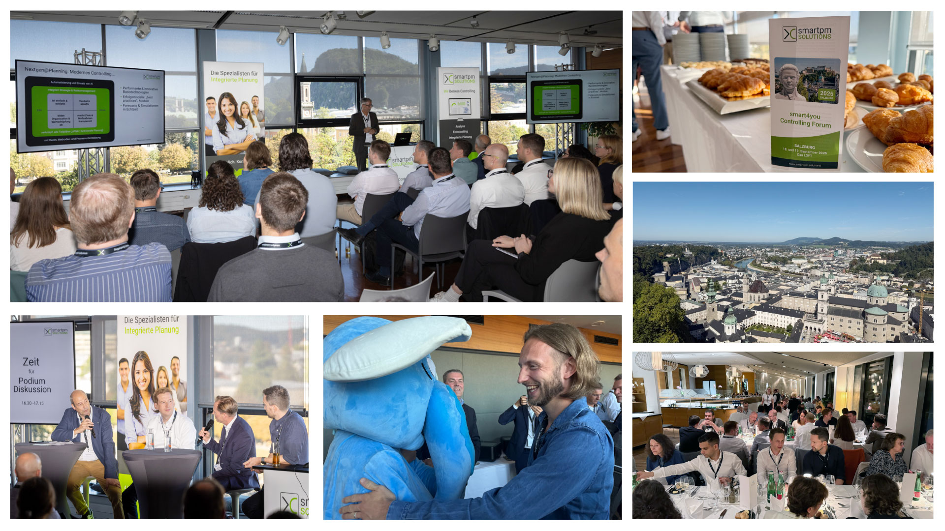 Bildercollage vom smartpm Controlling Forum 2025